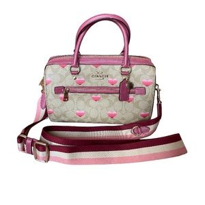SOLD!!! Coach Heart Rowan Satchel